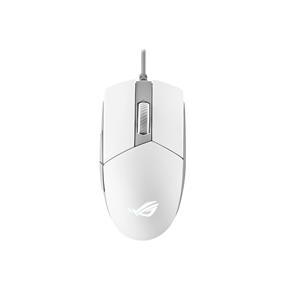 ASUS ROG Strix Impact II Moonlight White Gaming Mouse (Ambidextrous and Lightweight Design, 6200 DPI Optical Sensor, Push-Fit Hot Swappable Switches, Aura Sync RGB Lighting, Minimal Design)(Open Box)