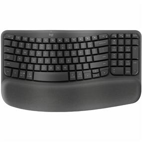 LOGITECH Wave Keys Wireless Ergonomic Keyboard - Graphite