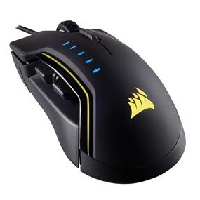 Corsair Gaming GLAIVE RGB Gaming Mouse, Backlit RGB LED, 16000 DPI, Optical, Black (CH-9302011-NA)(Open Box)