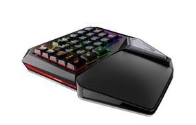 DELUX Single-handed Mechanical Gaming Keypad RGB Version - T9 plus(Open Box)