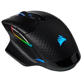 CORSAIR Dark Core RGB Pro Wireless FPS/MOBA Gaming Mouse with SLIPSTREAM Technology, Black, Backlit RGB LED, 18000 DPI, Optical (CH-9315411-NA)(Open Box)