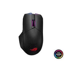 ASUS ROG Chakram RGB Wireless Gaming Mouse (Qi charging, side Joystick, wired/2.4 GHz/Bluetooth connectivity, 16000 dpi sensor, Screw-less magnetic buttons, Aura Sync lighting)-Black (P704 ROG CHAKRAM)(Open Box)