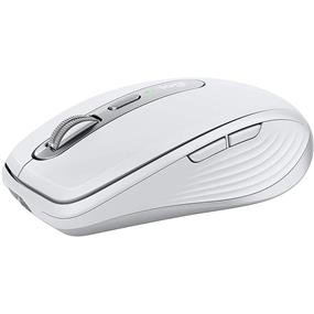 LOGITECH MX Anywhere 3 - Darkfield - Wireless - Bluetooth/Radio Frequency - 2.40 GHz - Pale Gray - USB - 4000 dpi - Scroll Wheel - 6 Button(s)