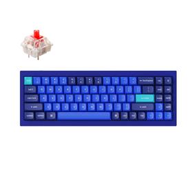 Clavier mécanique bleu avec bouton KEYCHRON Q7 - avec touches Gateron Pro Red(Boîte ouverte)