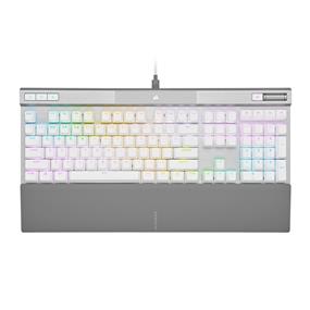CORSAIR K70 PRO Optical-Mechanical Wired CORSAIR OPX Optical Switch Keyboard with RGB Backlighting – White