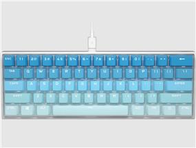 CORSAIR K65 RGB MINI 60% Mechanical Gaming Keyboard, Backlit RGB LED, CHERRY MX SPEED Keyswitches, Ethereal Blue(Open Box)