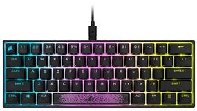 CORSAIR K65 RGB MINI 60% Mechanical Gaming Keyboard - Customizable Per-Key RGB Backlighting - CHERRY MX Brown Mechanical Keyswitches - Detachable USB Type-C Cable - AXON Hyper-Processing Technology