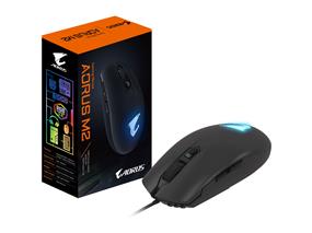 Souris de jeu filaire GIGABYTE AORUS M2, capteur optique Pixart, 6200 DPI, interrupteurs Omron, boutons programmables, fusion RGB, souris ambidextre