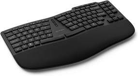 KENSINGTON Pro Fit Ergo Wireless Keyboard KB675, Ergonomic, Rechargeable, Bluetooth & 2.4GHz Connection, Programmable Keys, Black, K75491US