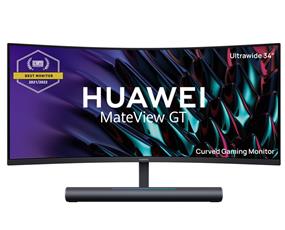 HUAWEI Mateview GT 34" Ultrawide 3K Curved Gaming Monitor-3440x1440,165Hz, 4ms 1500R 90% DCI-P3, Soundbar & Mic, 2xHDMI, DP, USB-C
