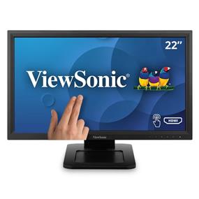 ViewSonic 22" FHD 1920x1080 MVA 75Hz 6.8ms (Typical GTG) Single Point Resistive Touch 1x HDMI 1.4 1x VGA 1x DVI-D Office Monitor, TD2211