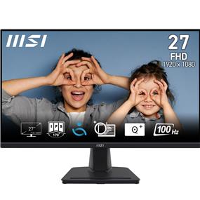 MSI PRO MP275 27" FHD 1920x1080 IPS 100Hz 1ms (MPRT) Adaptive Sync 1x HDMI 1.4b 1x D-Sub VGA Office Monitor, PRO MP275