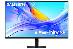 Samsung ViewFinity 32" 4K 3840x2160 VA 60Hz 5ms Height Adjustable 1x DisplayPort 1.2 1x HDMI 2.0 1x USB-C Office Monitor, LS32D802UANXGO