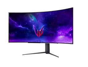 LG UltraGear 45" QHD 240Hz 0.03ms GTG OLED G-Sync Cureved Gaming Monitor (45GR95QE-B), Black(Open Box)