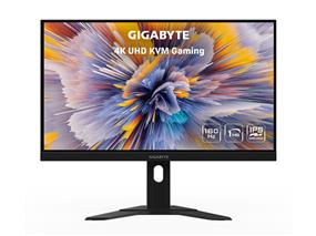 oniteur de jeu KVM GIGABYTE M27U 27" 160 Hz 2160P UHD, écran 4k SS IPS de 3840 x 2160, temps de réponse de 1 ms, FreeSync Premium Pro, 1x DisplayPort 1.4, 2x HDMI 2.1, 3x USB 3.2, 1x USB Type-C