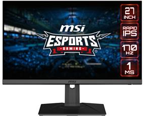 MSI G272QPF 27" 16:9 Rapid IPS Gaming Monitor, 170 Hz 1ms, 2560 x 1440 (QHD), G Sync, Height Adjustable Arm