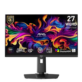 MSI MAG 271QPX QD-OLED 27" 16:9, moniteur de jeu QD-OLED, 360 Hz 0,03 ms, 2 560 x 1 440 (WQHD), bras réglable en hauteur