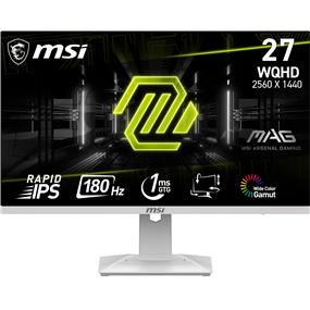 Moniteur MSI MAG 274QRFW 27" 16:9 Rapid IPS, 180 Hz 1 ms, 2 560 x 1 440 (QHD), bras réglable en hauteur, LED RVB