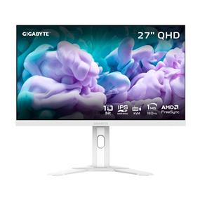 Gigabyte M27QA 27" QHD 2560x1440 SS IPS 180Hz 1ms MPRT Height Adjustable 2x HDMI 2.1 1x DisplayPort 1.4 1x USB-C Gaming Monitor, M27QA ICE- SA