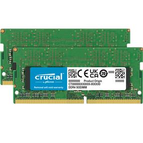 CRUCIAL - 32GB (2x16GB) DDR4 3200MHz CL22 1.2V SODIMM - Laptop Memory (CT2K16G4SFRA32A)(Open Box)