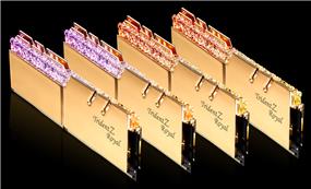 G.SKILL Trident Z ROYAL (Gold) 32GB (4x8GB) DDR4 3200MHz CL16 1.35V Desktop Memory (F4-3200C16Q-32GTRG)