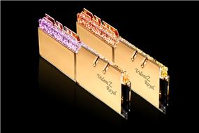 G.SKILL Trident Z ROYAL (Gold) Series 16GB (2x8GB) DDR4 3600MHz CL18 1.35V Desktop Memory (F4-3600C18D-16GTRG)(Open Box)