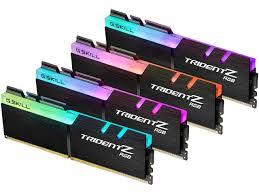 G.SKILL Trident Z RGB 128GB (4x32GB) DDR4 3200MHz CL16 Black 1.35V Unbuffered - Desktop Memory -  (F4-3200C16Q-128GTZR)