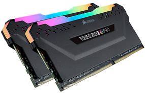 CORSAIR Vengeance RGB Pro 64GB (2x32GB) DDR4 3600MHz CL18 Black 1.35V Unbuffered - Desktop Memory -  (CMW64GX4M2D3600C18)
