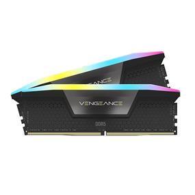 CORSAIR Vengeance RGB 32GB (2x16GB) DDR5 6800MHz CL40 Black 1.4V Desktop Memory - Intel XMP (CMH32GX5M2B6800C40)