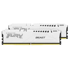 KINGSTON FURY Beast 32GB (2x16GB) DDR5 5600MHz CL36 White 1.25V UDIMM - Desktop Memory - INTEL XMP/ AMD EXPO (KF556C36BWEK2-32)