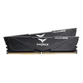 TeamGroup T-FORCE VULCAN 32GB (2x16GB) DDR5 6400MHz CL32 Black 1.35V UDIMM - Desktop Memory - INTEL XMP/ AMD EXPO (FLBD532G6400HC32ADC01)