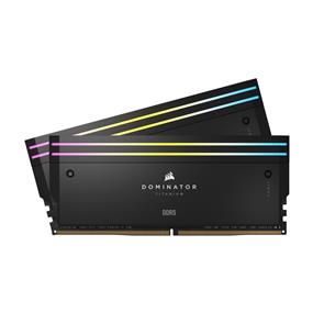 CORSAIR Dominator Titanium 32GB (2x16GB) DDR5 6000MHz CL30 Black 1.4V - Desktop Memory - INTEL XMP (CMP32GX5M2B6000C30)