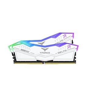 TeamGroup T-FORCE DELTA RGB 32GB (2x16GB) DDR5 6400MHz CL32 White 1.35V UDIMM - Desktop Memory - INTEL XMP/ AMD EXPO (FF4D532G6400HC32ADC01)(Open Box)