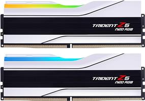 G.SKILL Trident Z5 Neo RGB 32GB (2x16GB) DDR5 6400MHz CL32 White 1.4V UDIMM - Desktop Memory - AMD EXPO (F5-6400J3239G16GX2-TZ5NRW)