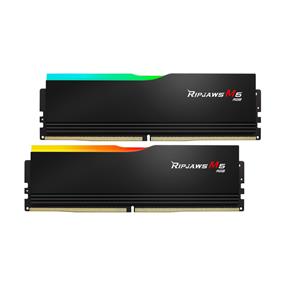 G.SKILL Ripjaws M5 RGB 64GB (2x32GB) DDR5 6000MHz CL30 Black 1.4V UDIMM - Desktop Memory - INTEL XMP (F5-6000J3040G32GX2-RM5RK)