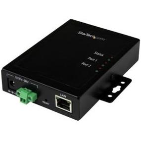 STARTECH 2 Port Serial to IP Ethernet Device Server | RS232 | Metal and Mountable