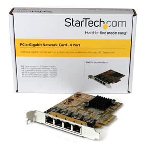 StarTech 4 Port PCIe Gigabit Network Adapter Card (ST1000SPEX43)