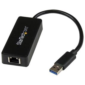 StarTech 1 USB 3.0 to Gigabit Ethernet Adapter NIC w/ USB Port - Black | USB31000SPTB