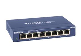 NETGEAR (GS108-400NAS) 8-Port Gigabit Ethernet Unmanaged Switch, ProSAFE Lifetime Protection(Open Box)