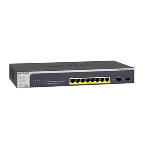 NETGEAR (GS510TLP-100NAS) ProSAFE 8-Port PoE+ Gigabit Smart Managed Switch with 2 SFP Ports