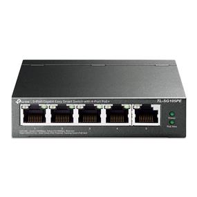 TP-LINK (TL-SG105PE) 5-Port Gigabit Easy Smart Switch with 4-Port PoE+