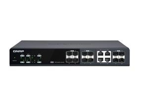 QNAP (QSW-M1204-4C) Management Switch,12 port of 10GbE port speed,8 port SFP+,4 po