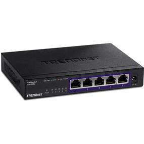 Commutateur Ethernet TRENDnet TEG-S350 5 Ports - 5 Ports - 2 Couche support&eacute;e - 9,50 W Power Consumption - Paire torsad&eacute;e - Fixation au mur - À vie Garatie limit&eacute;e