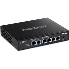 TRENDnet 6-Port 10G Switch - 6 Ports - 4x 2.5 Gigabit Ethernet, 2x 10 Gigabit Ethernet - 2.5GBase-T, 10GBase-T - TAA Compliant - 2 Layer Supported - 11.90 W Power Consumption - Twisted Pair - Wall Mountable, Desktop