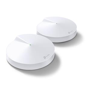 TP LINK (Deco M5) 2-pack AC1300 Whole-Home Mesh Wi-Fi System | Qualcomm | Dual-Band | 802.11ac/a/b/g/n covers up to 3800 sq ft(Open Box)
