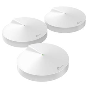 TP-LINK Deco M9 Plus (3-pack) AC2200 Smart Home Tri-Band Mesh Wi-Fi System. Three separate wireless bands up to 2134 Mbps. 5G_1(867Mbps), 5G_2(867Mbps) and 2.4G(400Mbps). Wi-Fi coverage up to 7,500 square feet. Connects for over 100 devices. Parental Controls, Antivirus, and Quality of Service (QoS)*. Easy set up by Deco App.