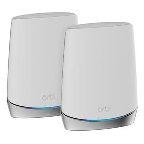 NETGEAR (RBK752-100CNS) Orbi 8-Stream Tri-Band AX4200 Whole Home Mesh Wi-Fi 6 System - 2 Pack