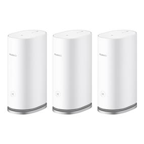 Ensemble Maillé HUAWEI WiFi 3, AX3000 pour Toute la Maison Jusqu'à 6000 Pieds Carrés, Itinérance Transparente, Connexion en Un Clic, Contrôle Parental, Lot de 3, Blanc(Boîte ouverte)