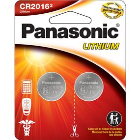 PANASONIC 2016 3V Lithium Coin Cell Battery 2 Pack (CR2016PA2BL)