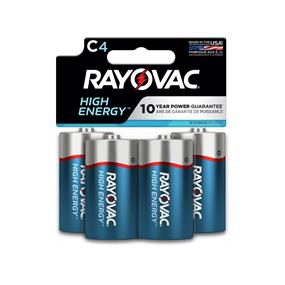 RAYOVAC C Alkaline Battery 4 Pack (814-4T)